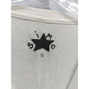 Simão Star Graphic Cat Print White T-Shirt Small Short Sleeve Lightweight Cotton Blend
