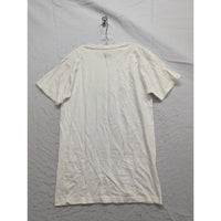 Simão Star Graphic Cat Print White T-Shirt Small Short Sleeve Lightweight Cotton Blend