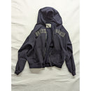 North Dakota Zip Up Hoodie Resort Stop Handcrafted Dark Gray Sweatshirt