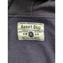 North Dakota Zip Up Hoodie Resort Stop Handcrafted Dark Gray Sweatshirt