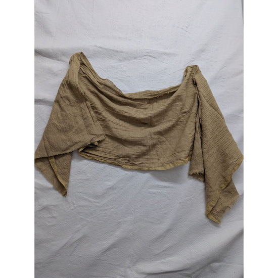 Beige Off-The-Shoulder Shawl Wrap Cover-Up One Size