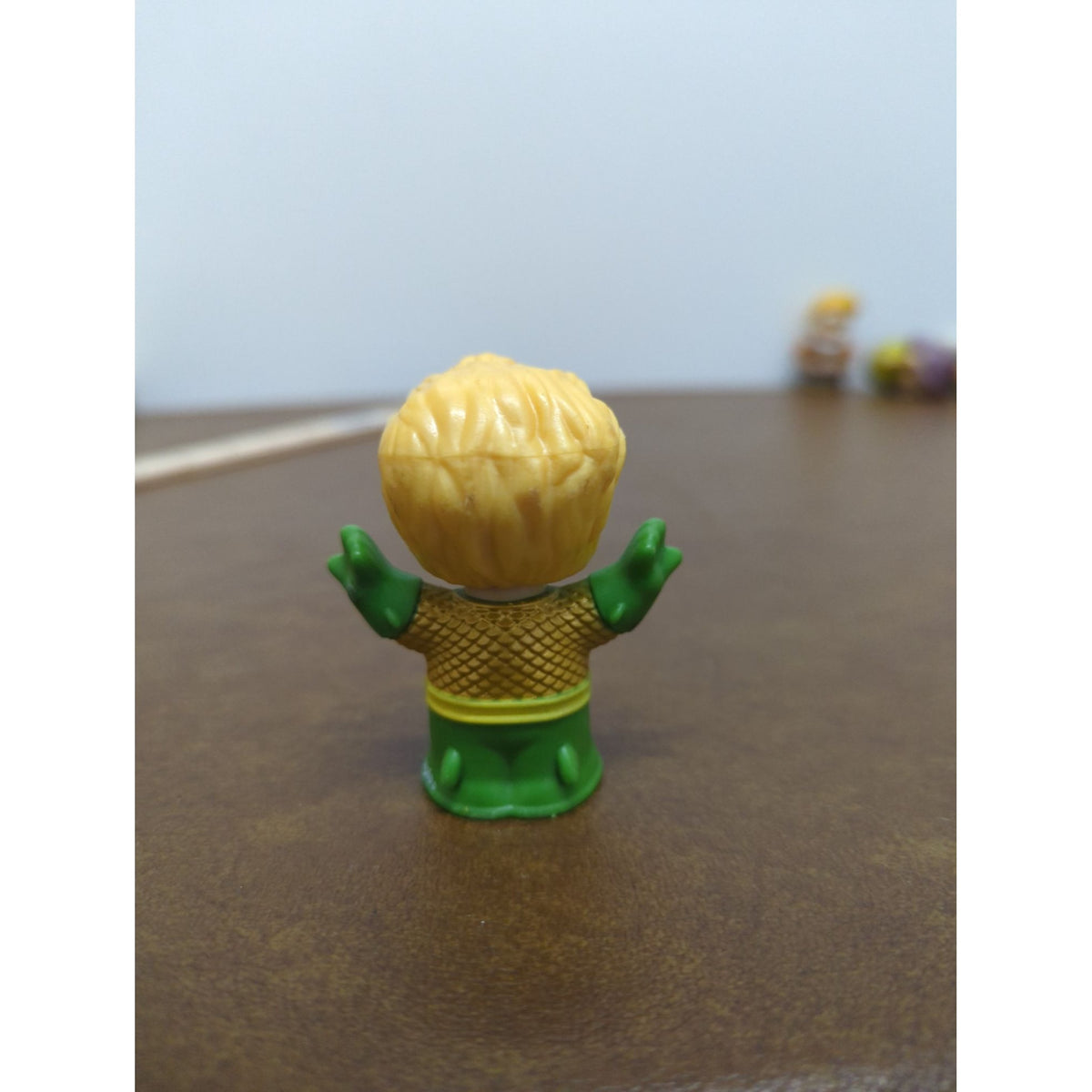 Aquaman Little People Fisher-Price Toy Figure 2 Inches Tall Green & Yellow