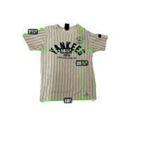 Alpha Industries Yankees Pinstripe Tee S Cotton Beige/Navy