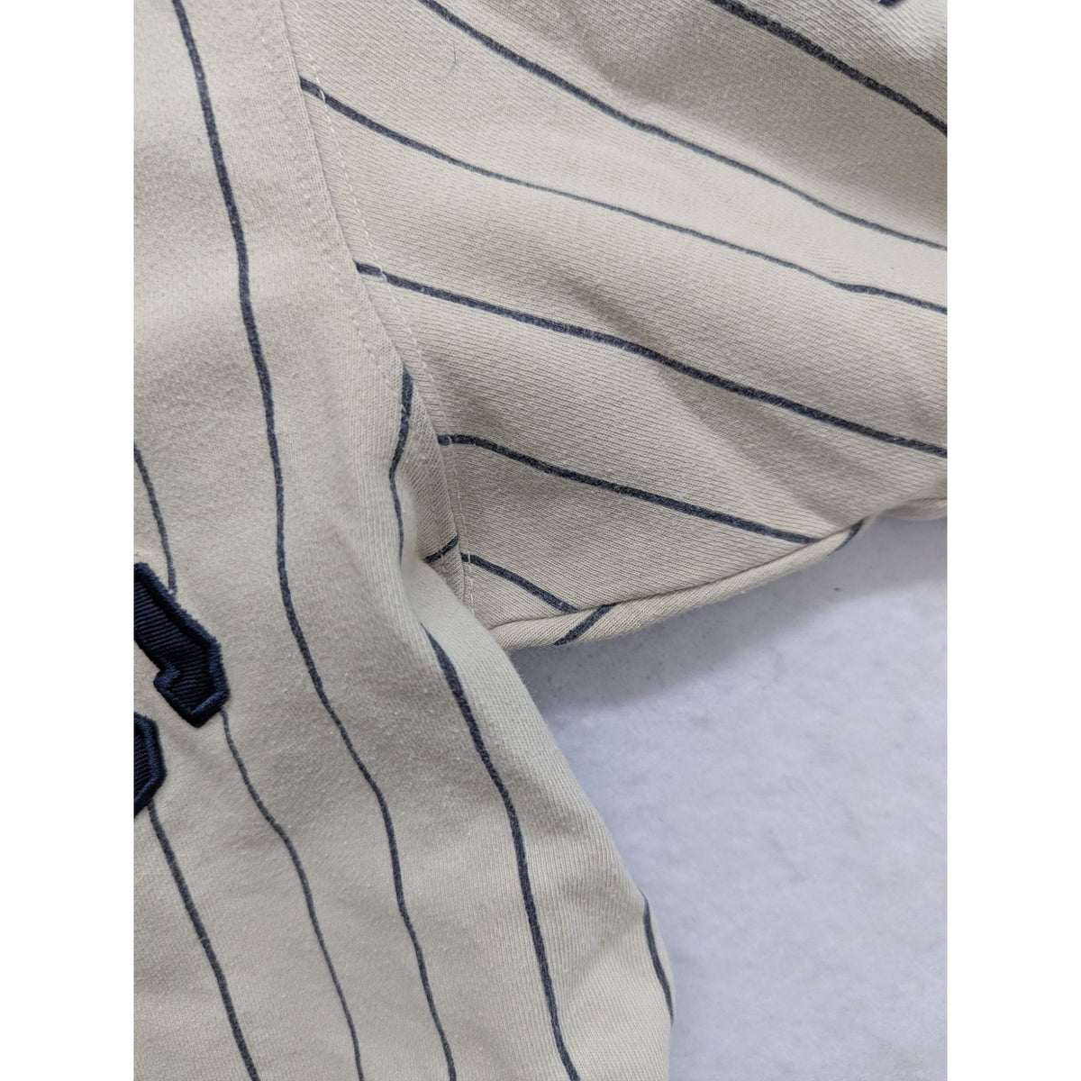 Alpha Industries Yankees Pinstripe Tee S Cotton Beige/Navy