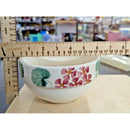 Hand-Painted Floral Ceramic Bowl By Crock Shop 5.5" Diameter White With Pink & G