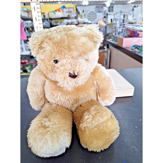 Rich Beige Teddy Bear Plush Stuffed Animal 10"