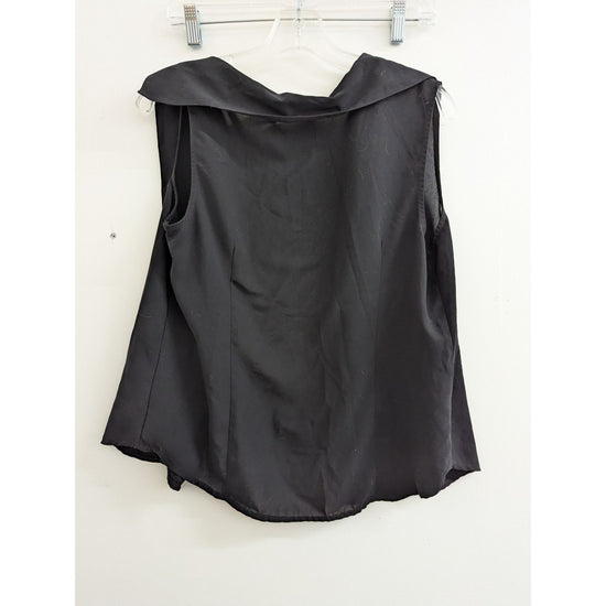 Covington Womens Black Sleeveless Vest Blouse M