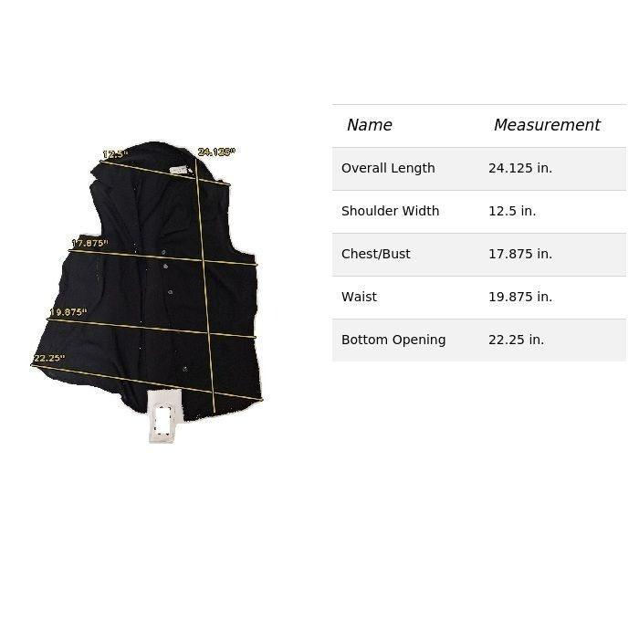 Covington Womens Black Sleeveless Vest Blouse M