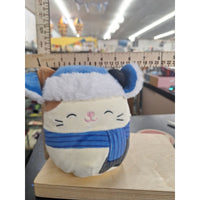 Squishmallows Winter Cat Plush Toy 8" Blue Scarf & Hat Soft Cuddly Collectible