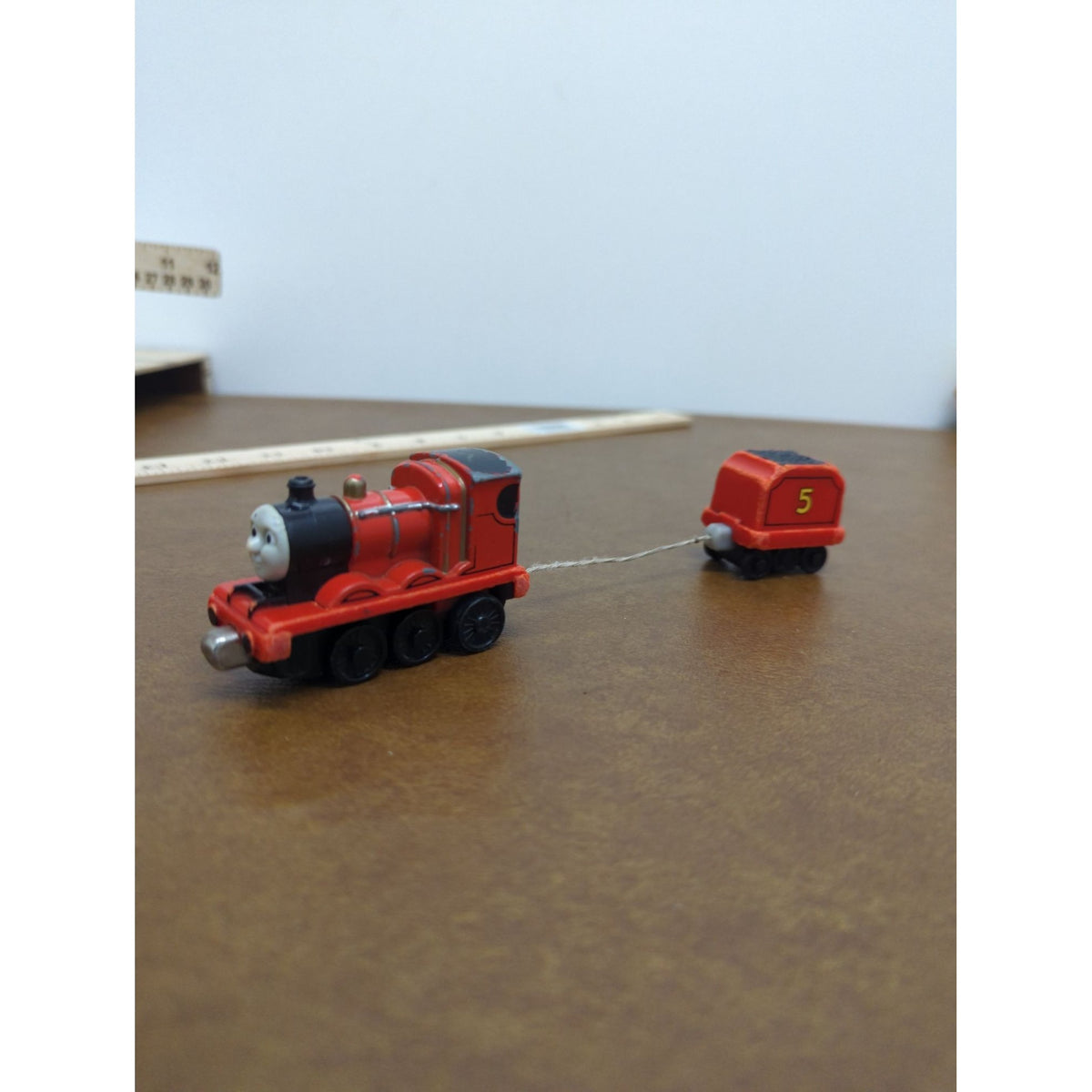 Thomas & Friends James Red Engine & Coal Tender Die-Cast Collectible Toy Train Set