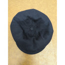 Natier Paris Black Wool & Cashmere Newsboy Cap With Butterfly Brooch Size 56