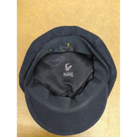 Natier Paris Black Wool & Cashmere Newsboy Cap With Butterfly Brooch Size 56