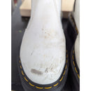 Dr. Martens White Leather Platform Chelsea Boots Womens Pre-Owned
