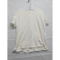 Shein White Graphic Tee "Nothing Is Impossible Challenge" Blue X Print Youth Size 13-14Y