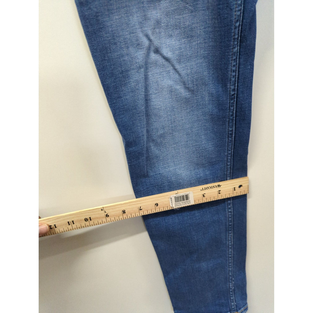 Hollister Mens Skinny Fit Distressed Jeans W34 L34 Medium Wash Stretch Denim