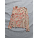 Hang Ten Womens Long Sleeve UV Protection Shirt S Orange/Beige
