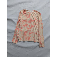 Hang Ten Womens Long Sleeve UV Protection Shirt S Orange/Beige