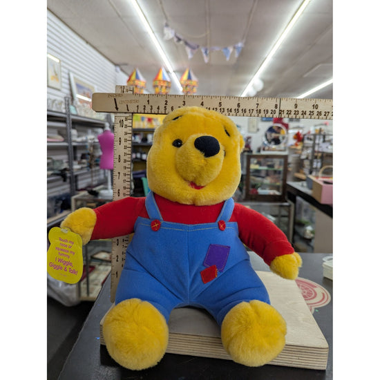 Winnie The Pooh Plush 1997 Mattel Wiggle Giggle Talk Interactive Toy Disney 10 Inches