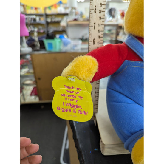 Winnie The Pooh Plush 1997 Mattel Wiggle Giggle Talk Interactive Toy Disney 10 Inches