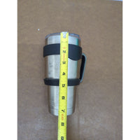Stainless Steel Travel Mug With Handle & Clear Lid 7-Inch Height Durable & Insulated For Hot Or Cold Drinks