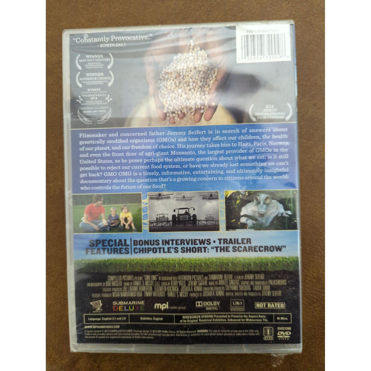 GMO OMG Documentary DVD By Jeremy Seifert New Bonus Features Included