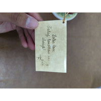 Lladro-Inspired Ceramic Girl Figurine With Flowers "Lotsa Love Today Tomorrow & Always" Tag 8.5 Inches
