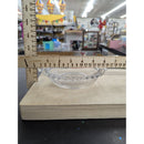 Clear Glass Beaded Edge Trinket Dish 4.5" Diameter