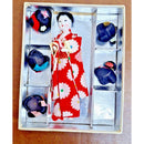 Vintage Japanese Kimono Doll With 6 Hairstyle Wigs In Original Box - Handcrafted