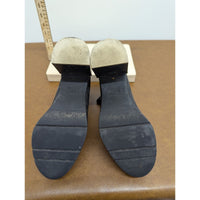 Sorel Black Leather Ankle Boots With Block Heel & Elastic Side Panels