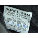 Sorel Black Leather Ankle Boots With Block Heel & Elastic Side Panels