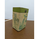 Hand-Painted Wooden Animal-Themed Box With Hinged Lid & Metal Accents 6"x4"x3"