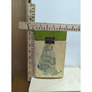 Hand-Painted Wooden Animal-Themed Box With Hinged Lid & Metal Accents 6"x4"x3"
