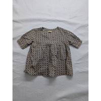 Suti M Women’s Geometric Print Top Short Sleeves Casual Blouse