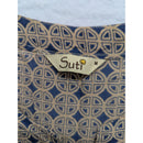 Suti M Women’s Geometric Print Top Short Sleeves Casual Blouse
