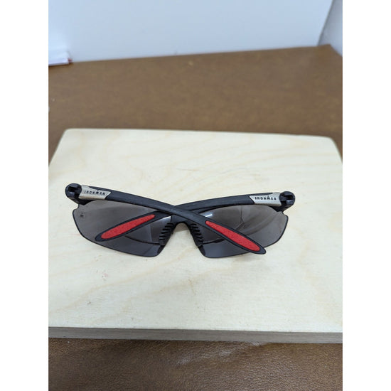 Ironman Foster Grant Sports Sunglasses Black Gray Red Accents Lightweight
