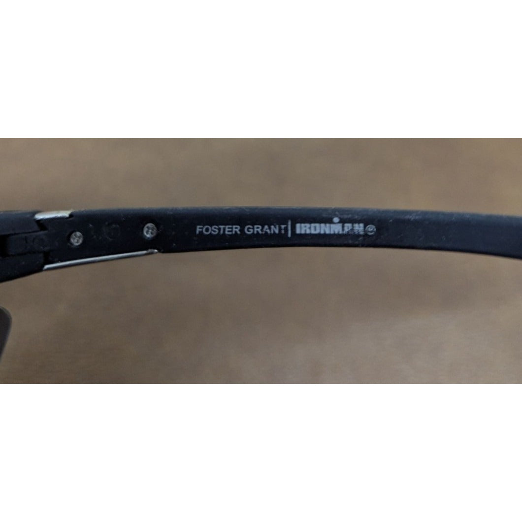 Ironman Foster Grant Sports Sunglasses Black Gray Red Accents Lightweight