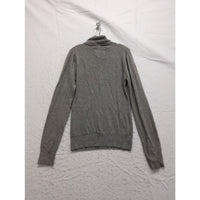 U.S. Polo Assn. Gray Turtleneck Sweater Embroidered Logo Small 80% Cotton Blend Long Sleeve Womens Casual Wear