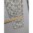 Black & White Star Print Cotton Blend Straight-Leg Pants Size 14