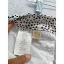 Black & White Star Print Cotton Blend Straight-Leg Pants Size 14