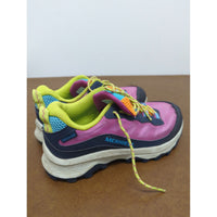 Merrell Kids Waterproof Multicolor Trail Shoes Size 3M Pink Yellow Blue