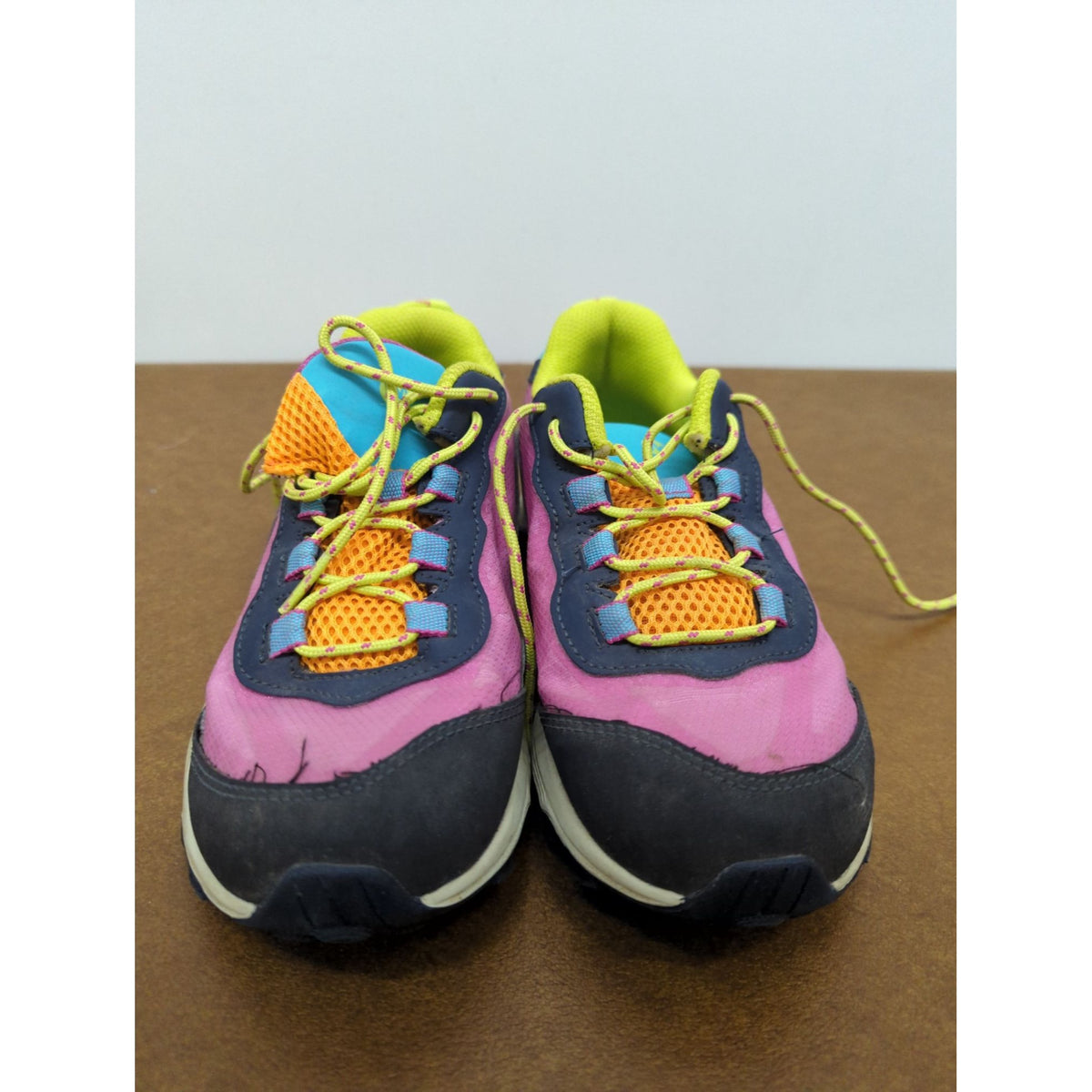 Merrell Kids Waterproof Multicolor Trail Shoes Size 3M Pink Yellow Blue
