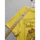 Disney Lady & The Tramp Yellow Graphic Tee Shirt Large 60% Cotton 40% Polyester