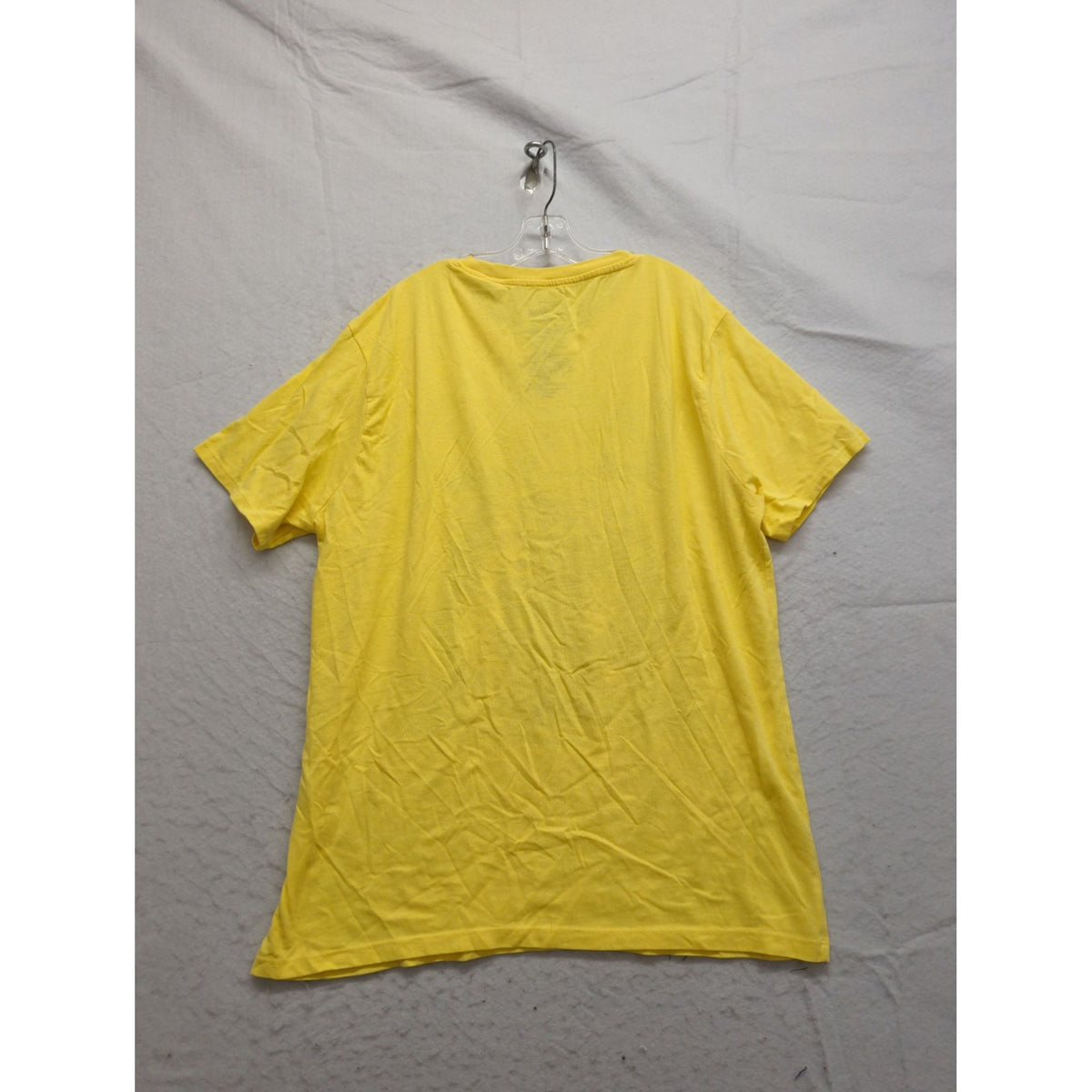 Disney Lady & The Tramp Yellow Graphic Tee Shirt Large 60% Cotton 40% Polyester