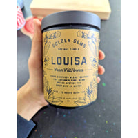 Golden Gems Louisa Warm Wildflowers Soy Wax Candle 12 Oz