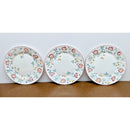 Vintage Churchill Floral Ceramic Dinner Plates (3) Staffordshire England