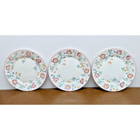 Vintage Churchill Floral Ceramic Dinner Plates (3) Staffordshire England