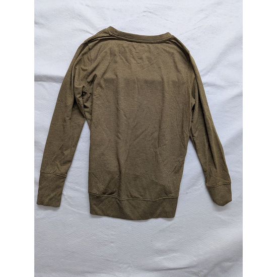Sonoma Olive Green Crewneck Sweatshirt Soft Blend Lightweight Pullover