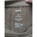 Sonoma Olive Green Crewneck Sweatshirt Soft Blend Lightweight Pullover
