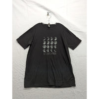 Its Just A Phase Moon Graphic Black T-Shirt Large Next Level Apparel