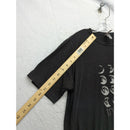 Its Just A Phase Moon Graphic Black T-Shirt Large Next Level Apparel